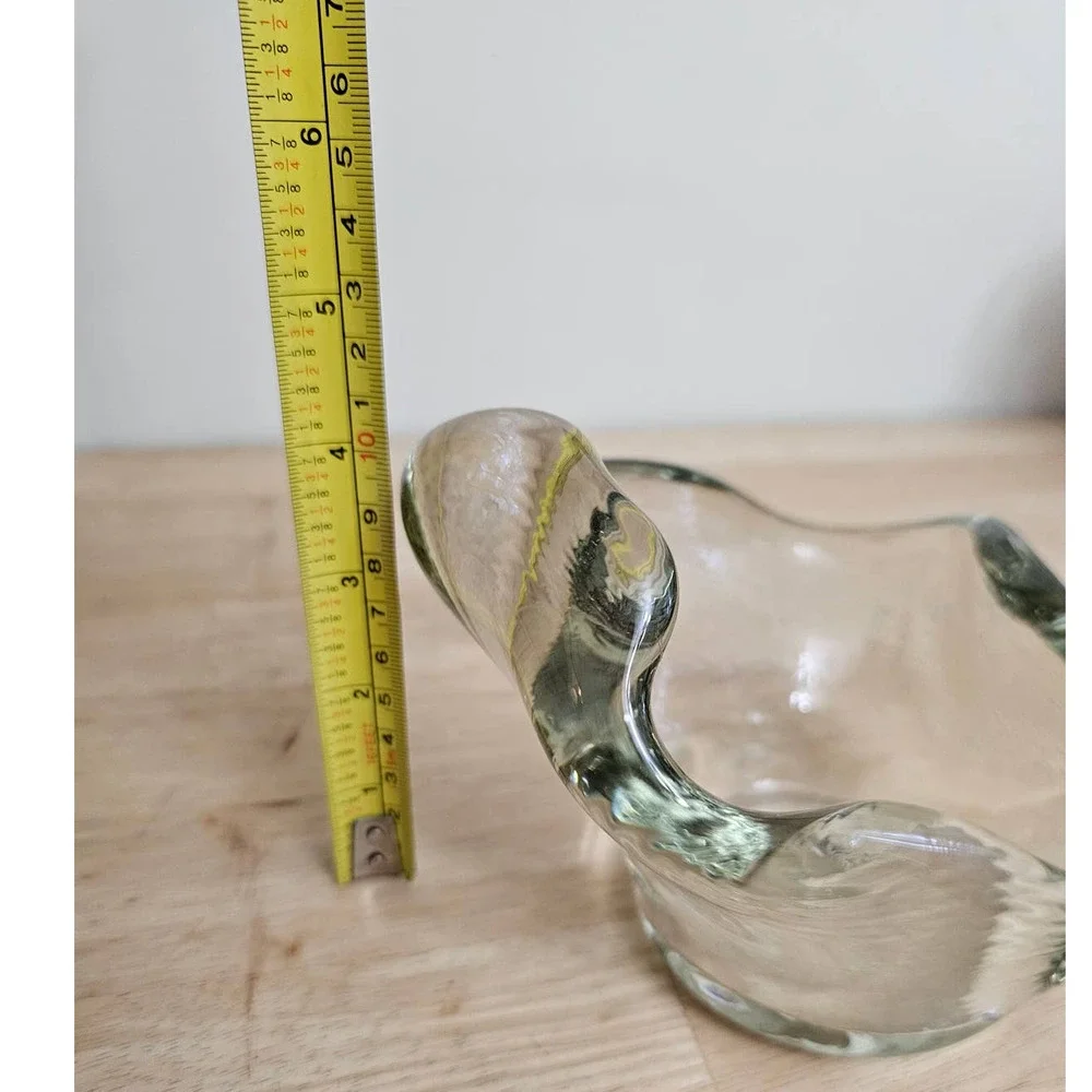 Midcentury‎ Handblown Glass Bowl Vintage Mint